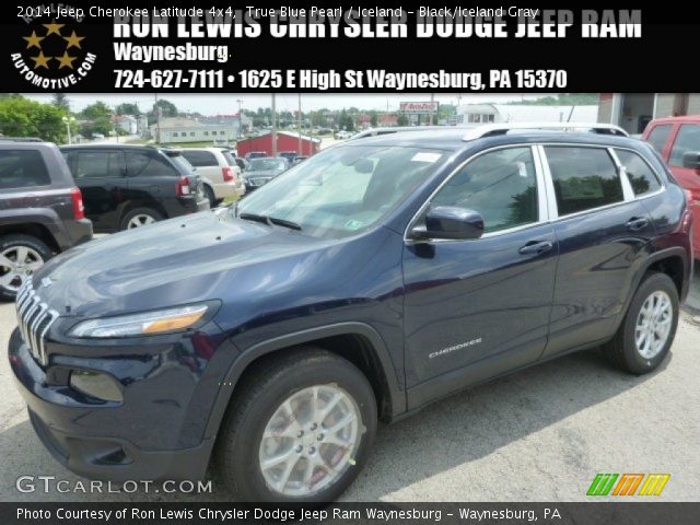2014 Jeep Cherokee Latitude 4x4 in True Blue Pearl