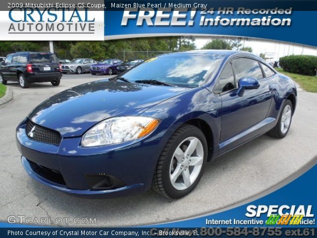 2009 Mitsubishi Eclipse GS Coupe in Maizen Blue Pearl