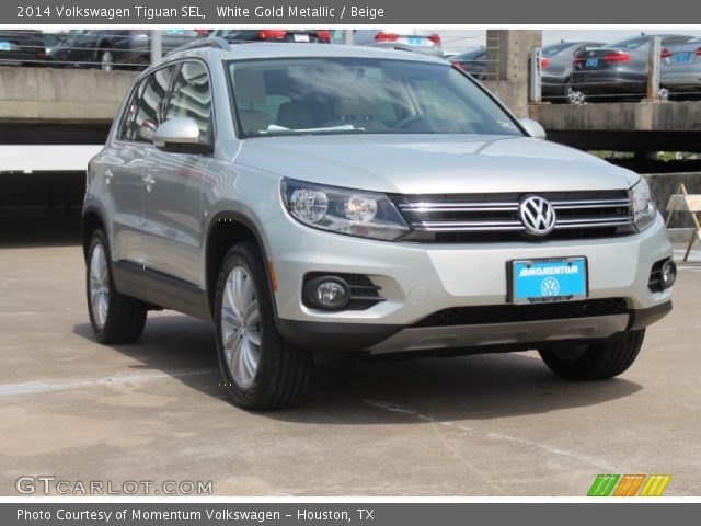 2014 Volkswagen Tiguan SEL in White Gold Metallic