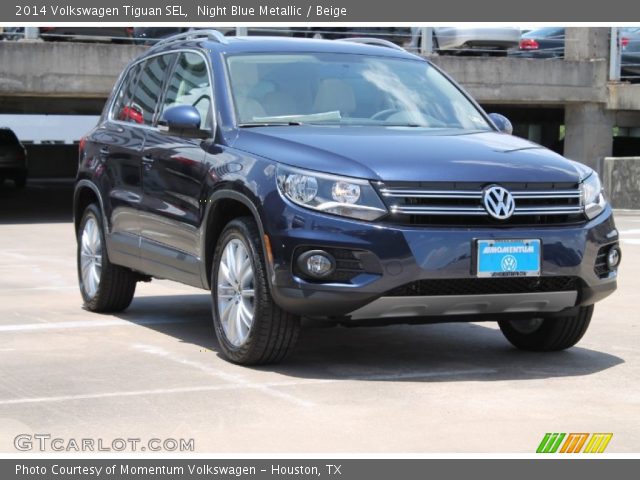 2014 Volkswagen Tiguan SEL in Night Blue Metallic