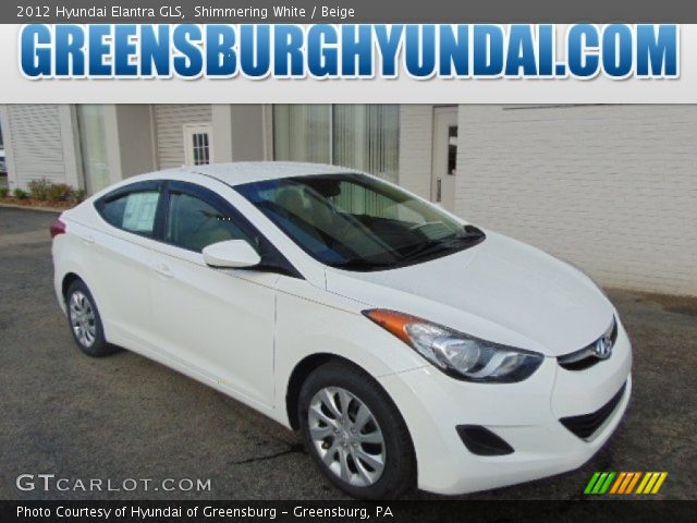 2012 Hyundai Elantra GLS in Shimmering White