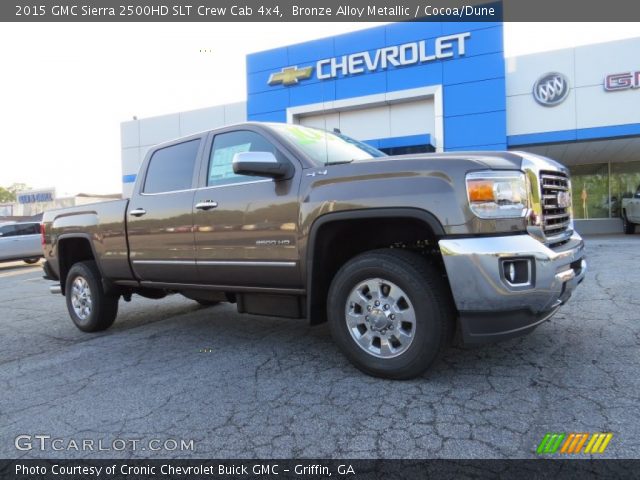 2015 GMC Sierra 2500HD SLT Crew Cab 4x4 in Bronze Alloy Metallic