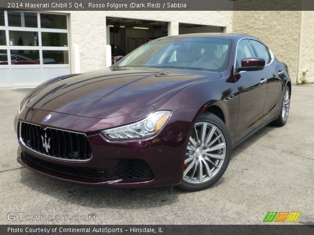 2014 Maserati Ghibli S Q4 in Rosso Folgore (Dark Red)