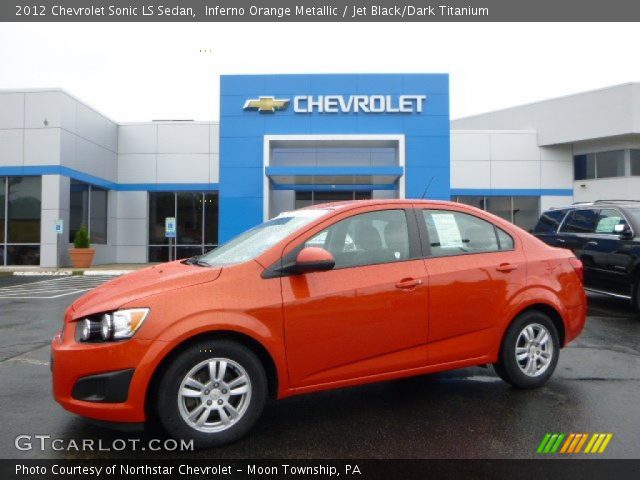 2012 Chevrolet Sonic LS Sedan in Inferno Orange Metallic