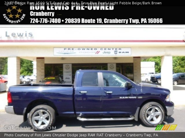 2012 Dodge Ram 1500 SLT Quad Cab 4x4 in True Blue Pearl