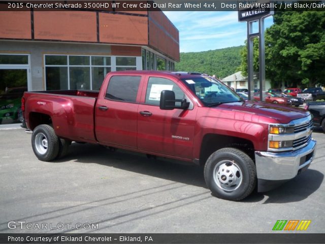 2015 Chevrolet Silverado 3500HD WT Crew Cab Dual Rear Wheel 4x4 in Deep Ruby Metallic