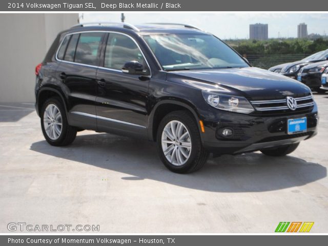 2014 Volkswagen Tiguan SEL in Deep Black Metallic