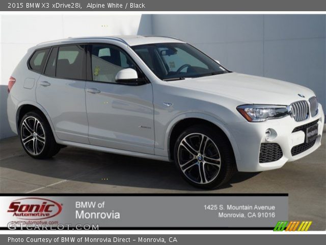 2015 BMW X3 xDrive28i in Alpine White