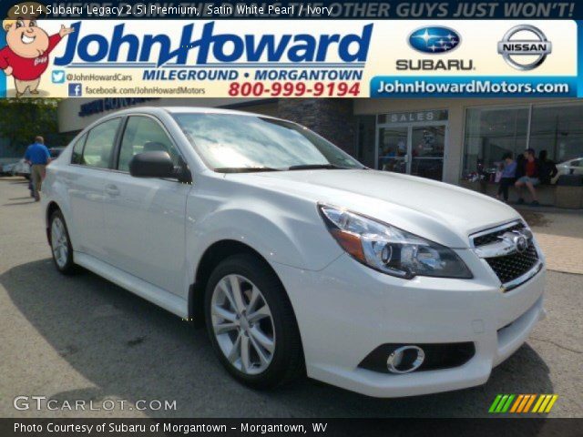 2014 Subaru Legacy 2.5i Premium in Satin White Pearl