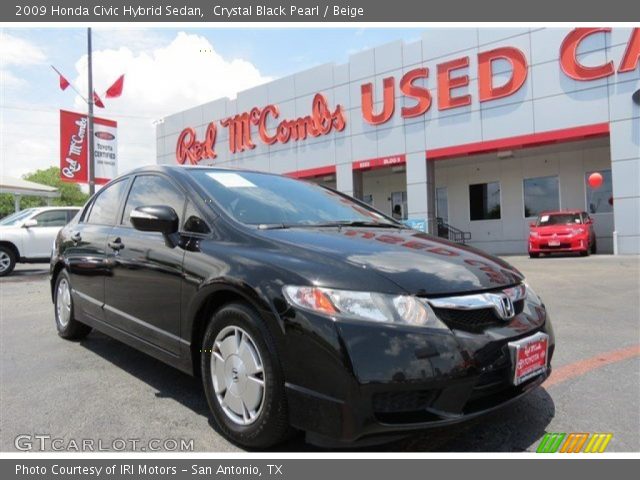 2009 Honda Civic Hybrid Sedan in Crystal Black Pearl