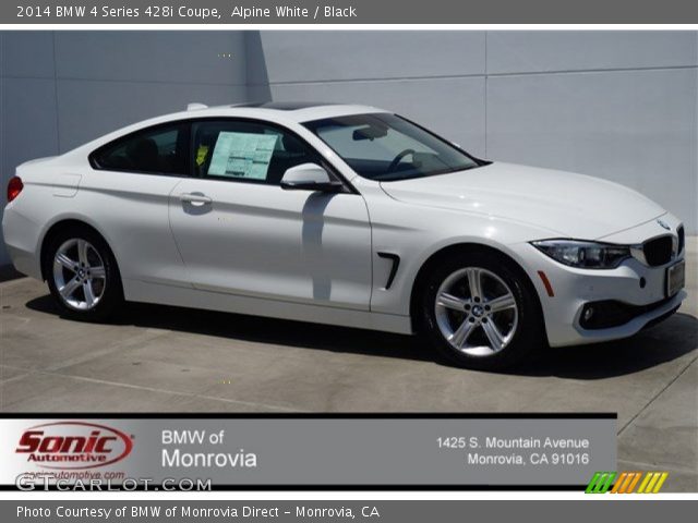2014 BMW 4 Series 428i Coupe in Alpine White