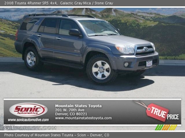 2008 Toyota 4Runner SR5 4x4 in Galactic Gray Mica