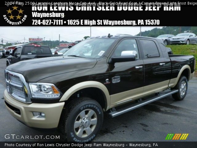 2014 Ram 2500 Laramie Longhorn Mega Cab 4x4 in Black Gold Pearl Coat