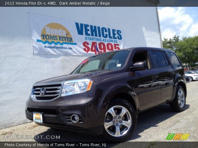 2013 Honda Pilot EX-L 4WD in Dark Amber Metallic