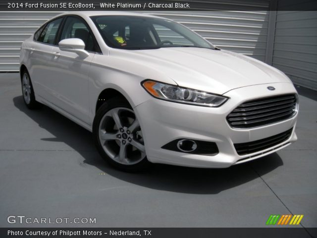 2014 Ford Fusion SE EcoBoost in White Platinum