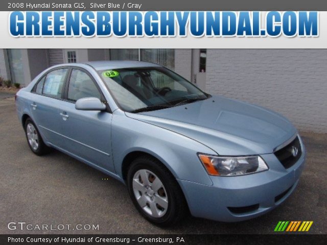 2008 Hyundai Sonata GLS in Silver Blue