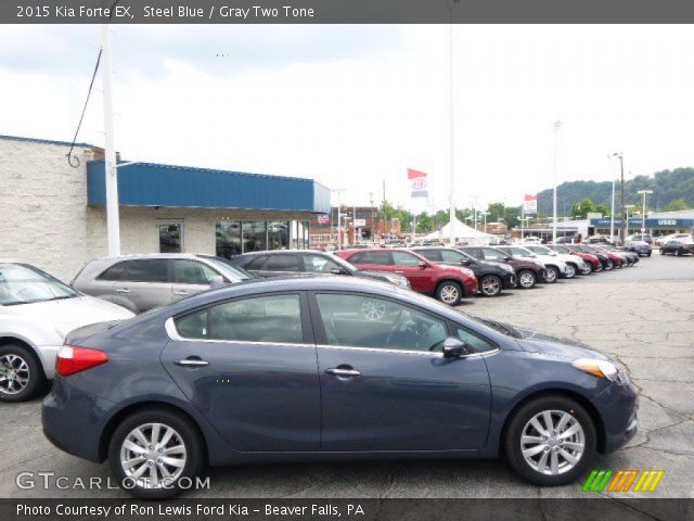 2015 Kia Forte EX in Steel Blue