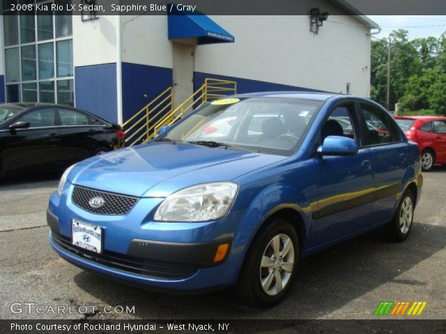 2008 Kia Rio LX Sedan in Sapphire Blue