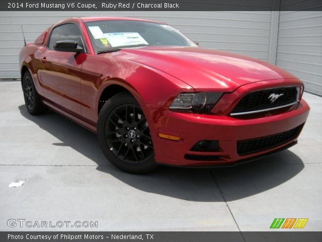 2014 Ford Mustang V6 Coupe in Ruby Red