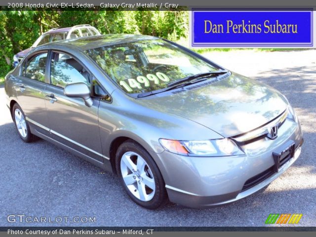 2008 Honda Civic EX-L Sedan in Galaxy Gray Metallic