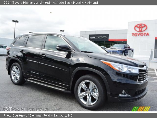 2014 Toyota Highlander Limited in Attitude Black Metallic
