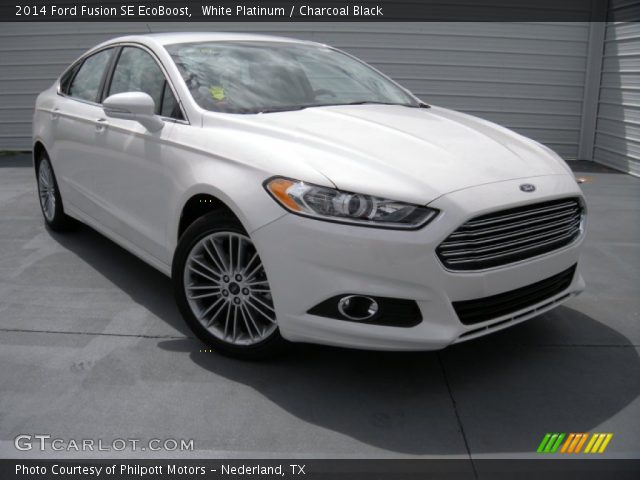 2014 Ford Fusion SE EcoBoost in White Platinum