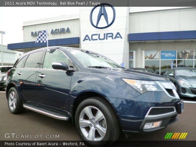 2011 Acura MDX Technology in Bali Blue Pearl