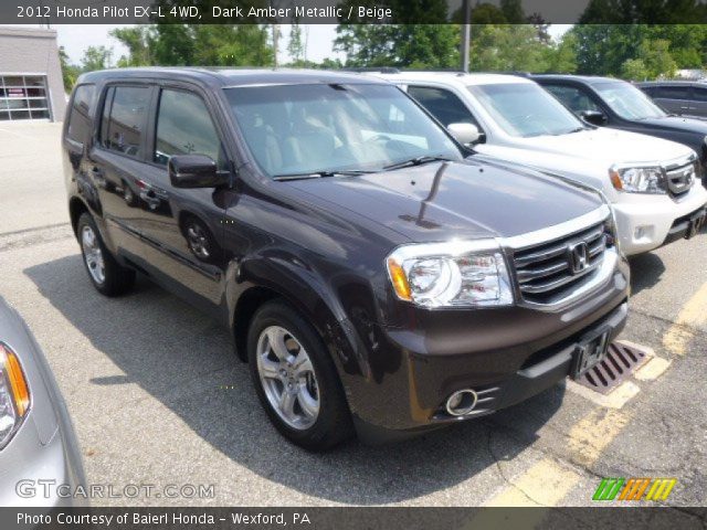 2012 Honda Pilot EX-L 4WD in Dark Amber Metallic