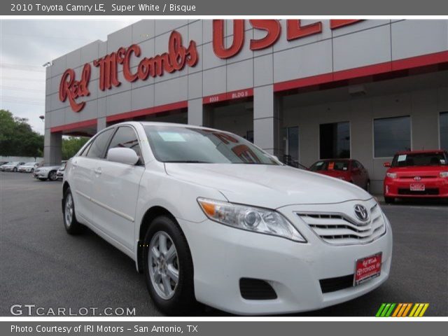 2010 Toyota Camry LE in Super White