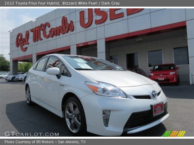 2013 Toyota Prius Four Hybrid in Blizzard White Pearl