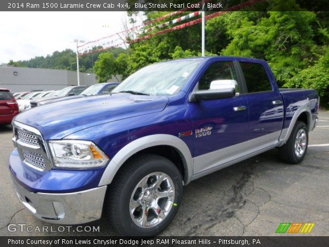 2014 Ram 1500 Laramie Crew Cab 4x4 in Blue Streak Pearl Coat