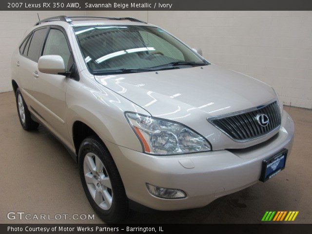 2007 Lexus RX 350 AWD in Savannah Beige Metallic