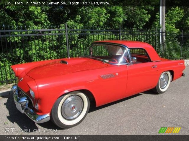 1955 Ford Thunderbird Convertible in Torch Red