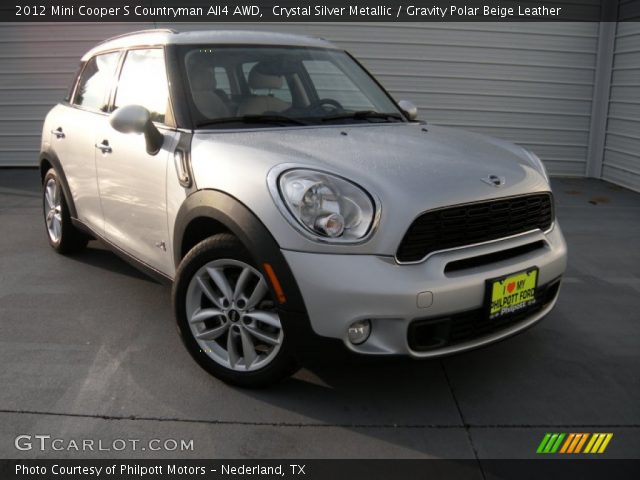 2012 Mini Cooper S Countryman All4 AWD in Crystal Silver Metallic