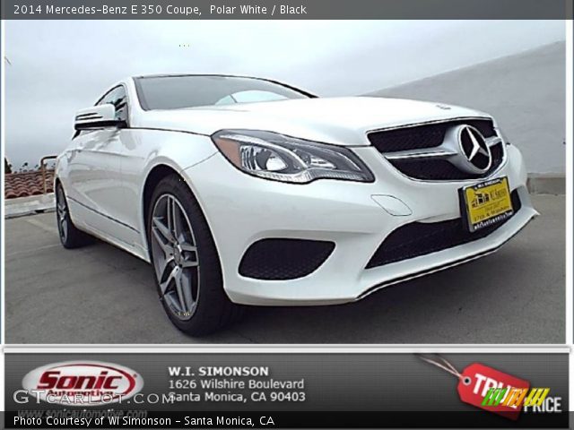 2014 Mercedes-Benz E 350 Coupe in Polar White