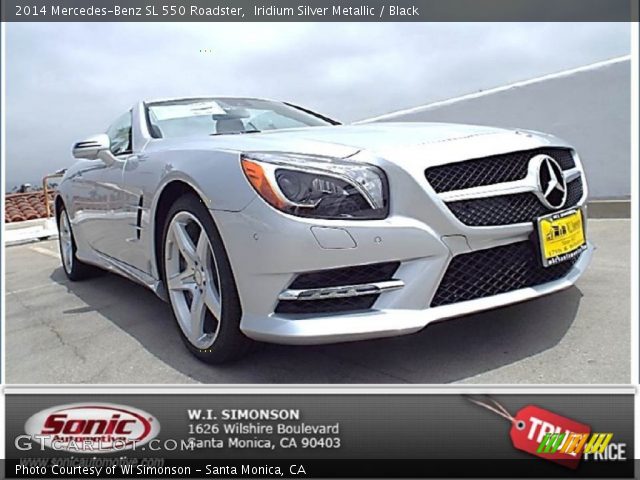2014 Mercedes-Benz SL 550 Roadster in Iridium Silver Metallic