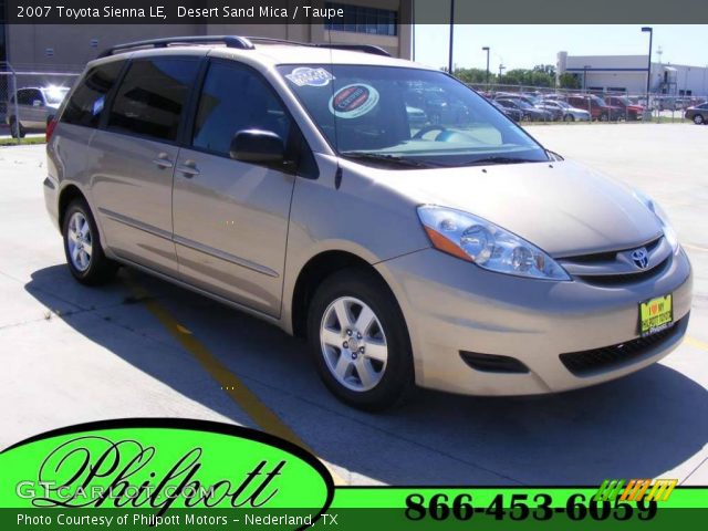 2007 Toyota Sienna LE in Desert Sand Mica