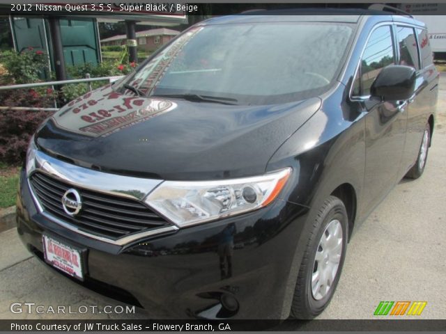 2012 Nissan Quest 3.5 S in Super Black