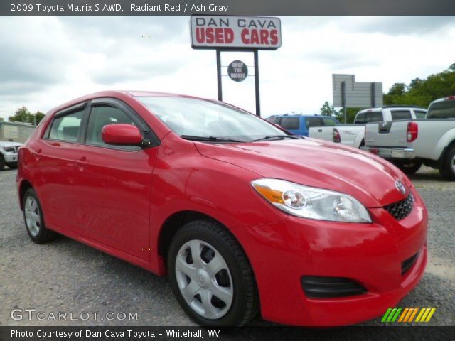 2009 Toyota Matrix S AWD in Radiant Red