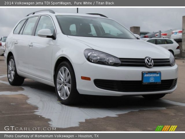 2014 Volkswagen Jetta TDI SportWagen in Pure White