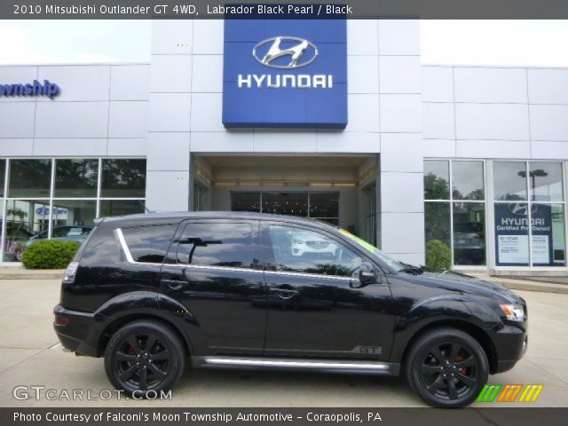2010 Mitsubishi Outlander GT 4WD in Labrador Black Pearl