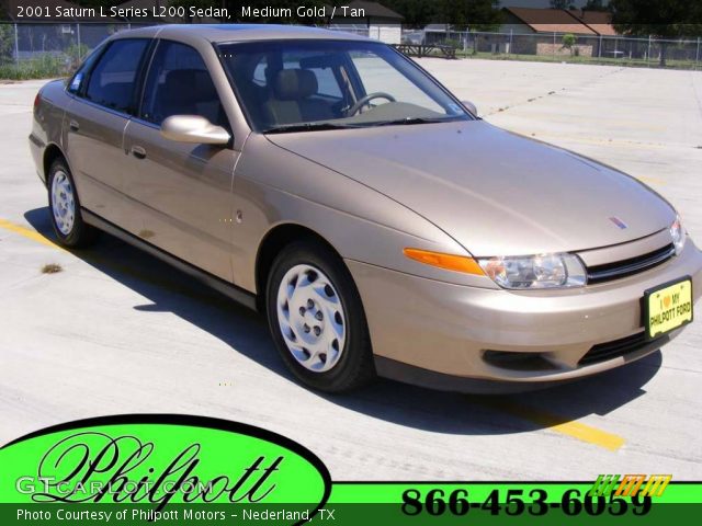 2001 Saturn L Series L200 Sedan in Medium Gold
