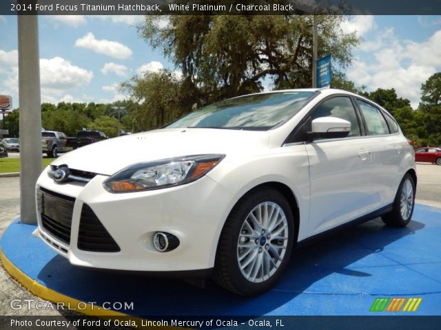 2014 Ford Focus Titanium Hatchback in White Platinum