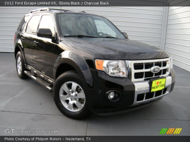 2012 Ford Escape Limited V6 in Ebony Black