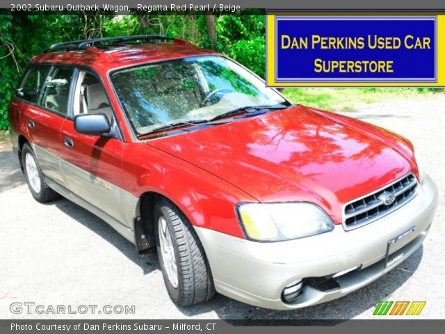 2002 Subaru Outback Wagon in Regatta Red Pearl