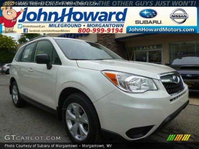 2015 Subaru Forester 2.5i in Satin White Pearl