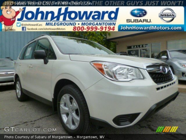 2015 Subaru Forester 2.5i in Satin White Pearl