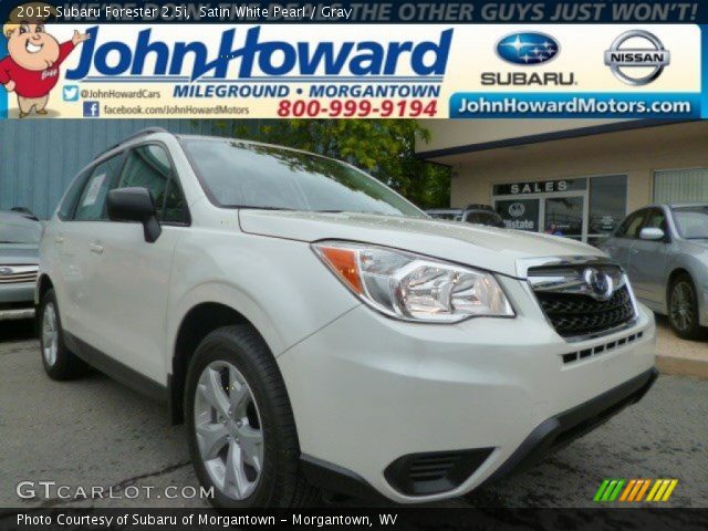 2015 Subaru Forester 2.5i in Satin White Pearl