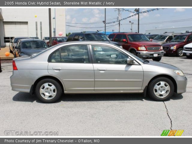 2005 Honda Civic Hybrid Sedan in Shoreline Mist Metallic