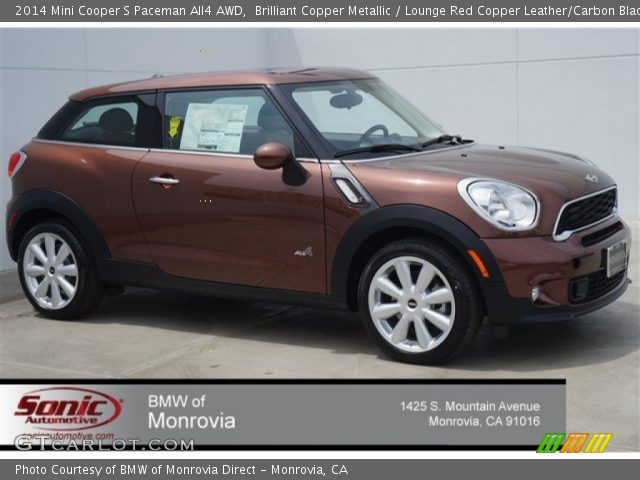 2014 Mini Cooper S Paceman All4 AWD in Brilliant Copper Metallic